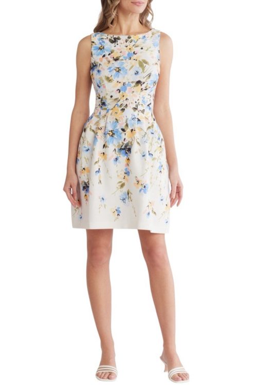 Vince Camuto Floral Midi Dress