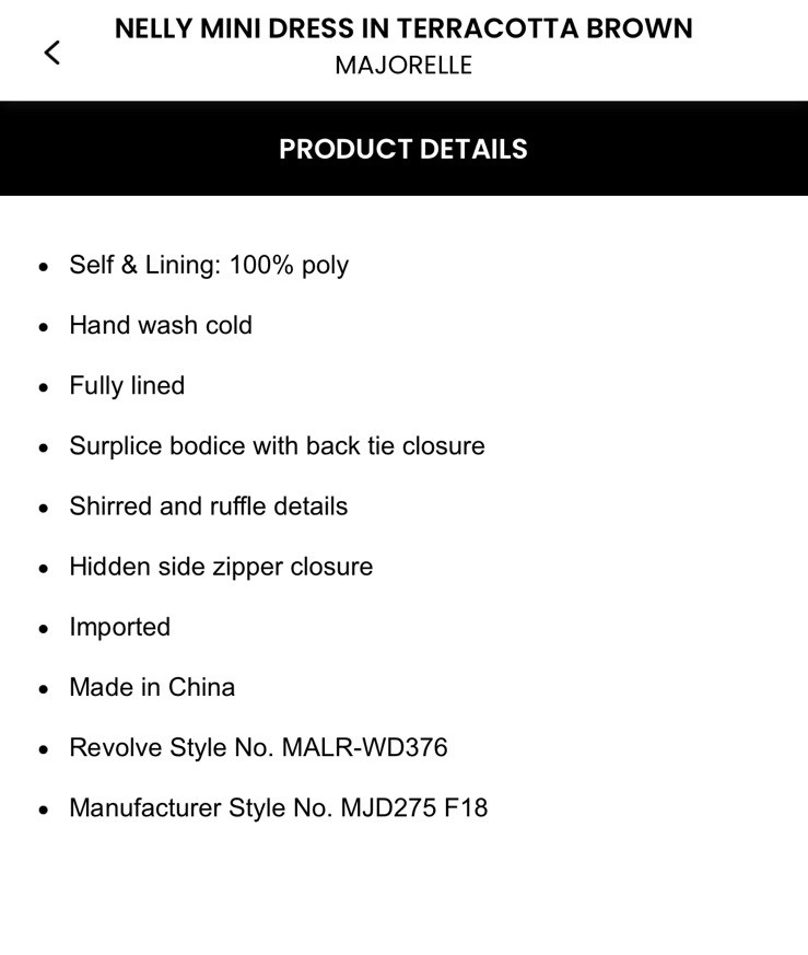 Majorelle Nelly Mini Dress In $178 Size S