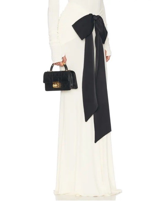 NWT Helsa Althea Jersey Skirt With Bow $299 Size S