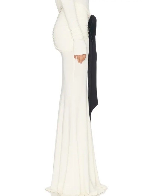 NWT Helsa Althea Jersey Skirt With Bow $299 Size S