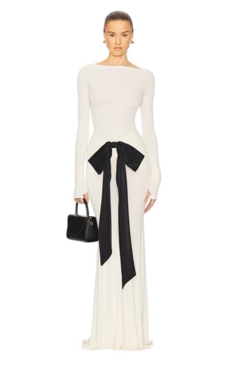 NWT Helsa Althea Jersey Skirt With Bow $299 Size S