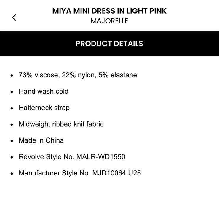 NWT Majorelle Miya Mini Dress $229 Size M