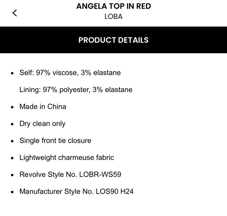 NWT LOBA Angela Top Red Tie Closure $160 Size XS