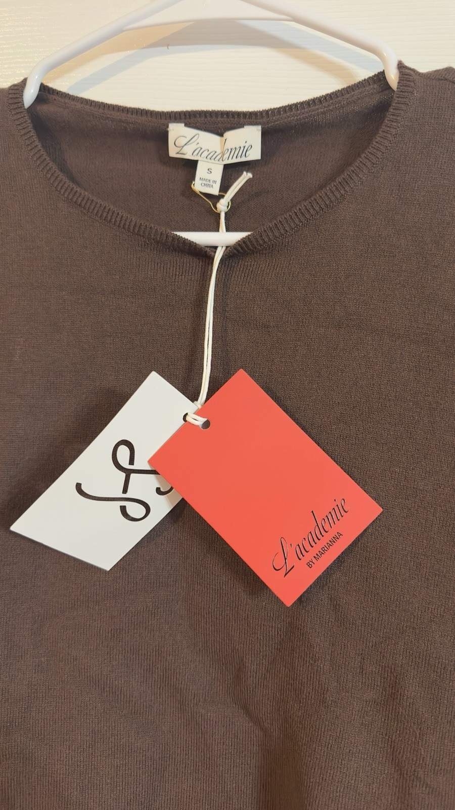 NWT L’academie Marianna Knit Top $158 Size S