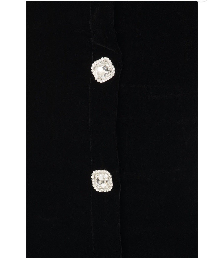 NWT Superdown Veronica Mini Dress In Velvet Black Size M