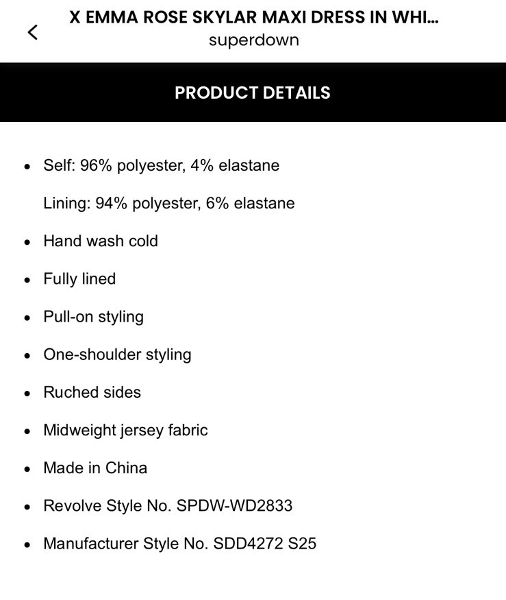 Superdown Emma Rose Skylar Maxi Dress Size M
