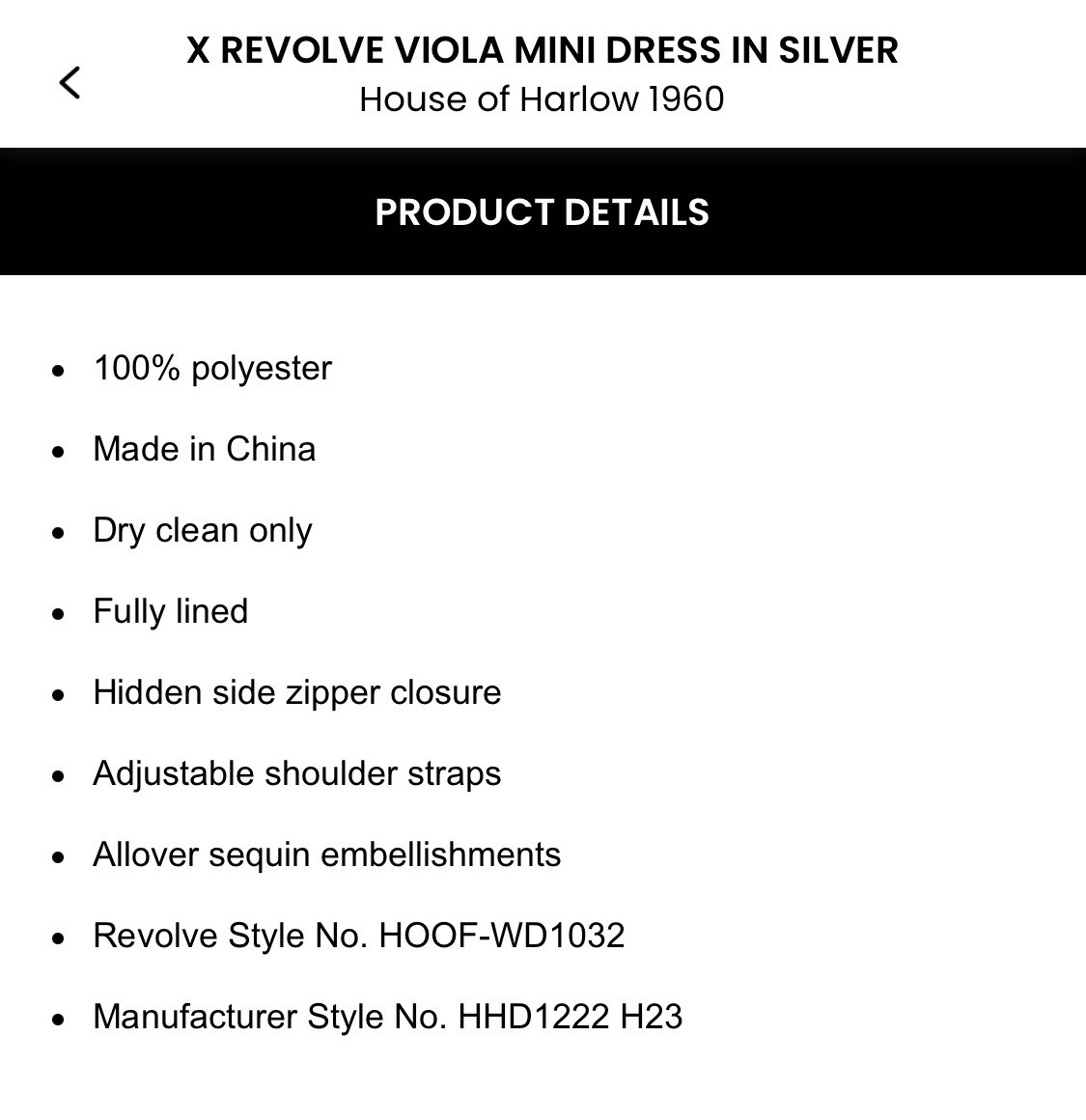 NWT House Of Harlow 1960 X Revolve Viola Dress $248 Size XS