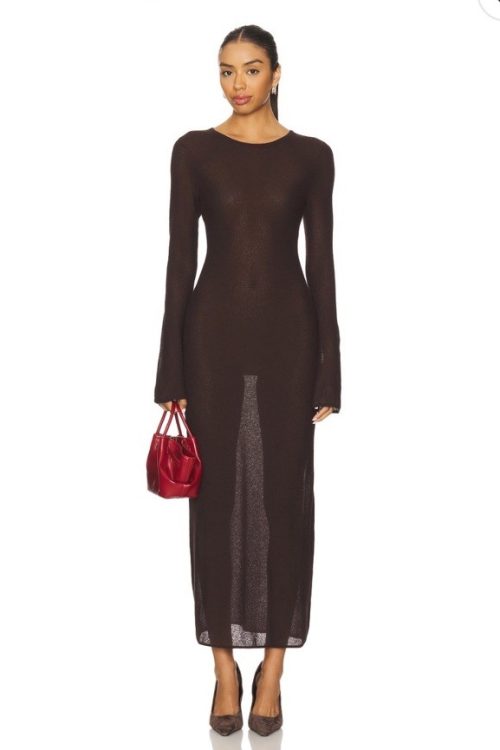 L’academei Marianna Delmer Midi Dress $249 Size S