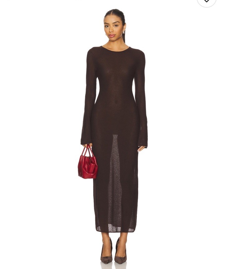 L’academei Marianna Delmer Midi Dress $249 Size S