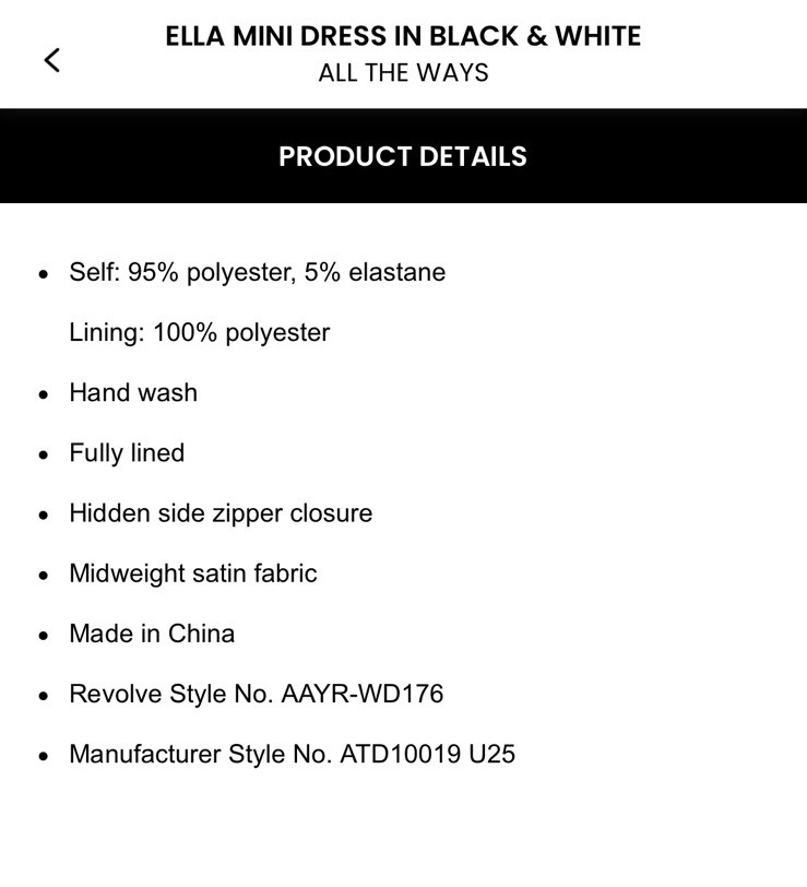 NWT All The Ways Ella Mini Dress Size XS