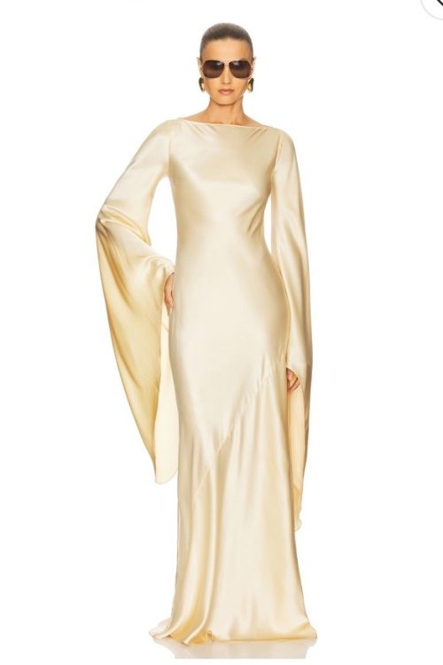 NWT Helsa The Rosalind Dress In Silk Charmeuse $528 Size XS