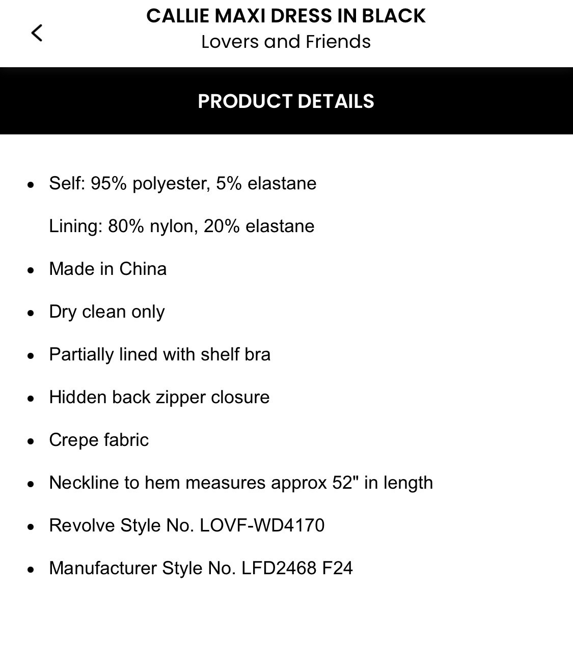 Lovers And Friends Callie Maxi Dress- NWT $268 Size M