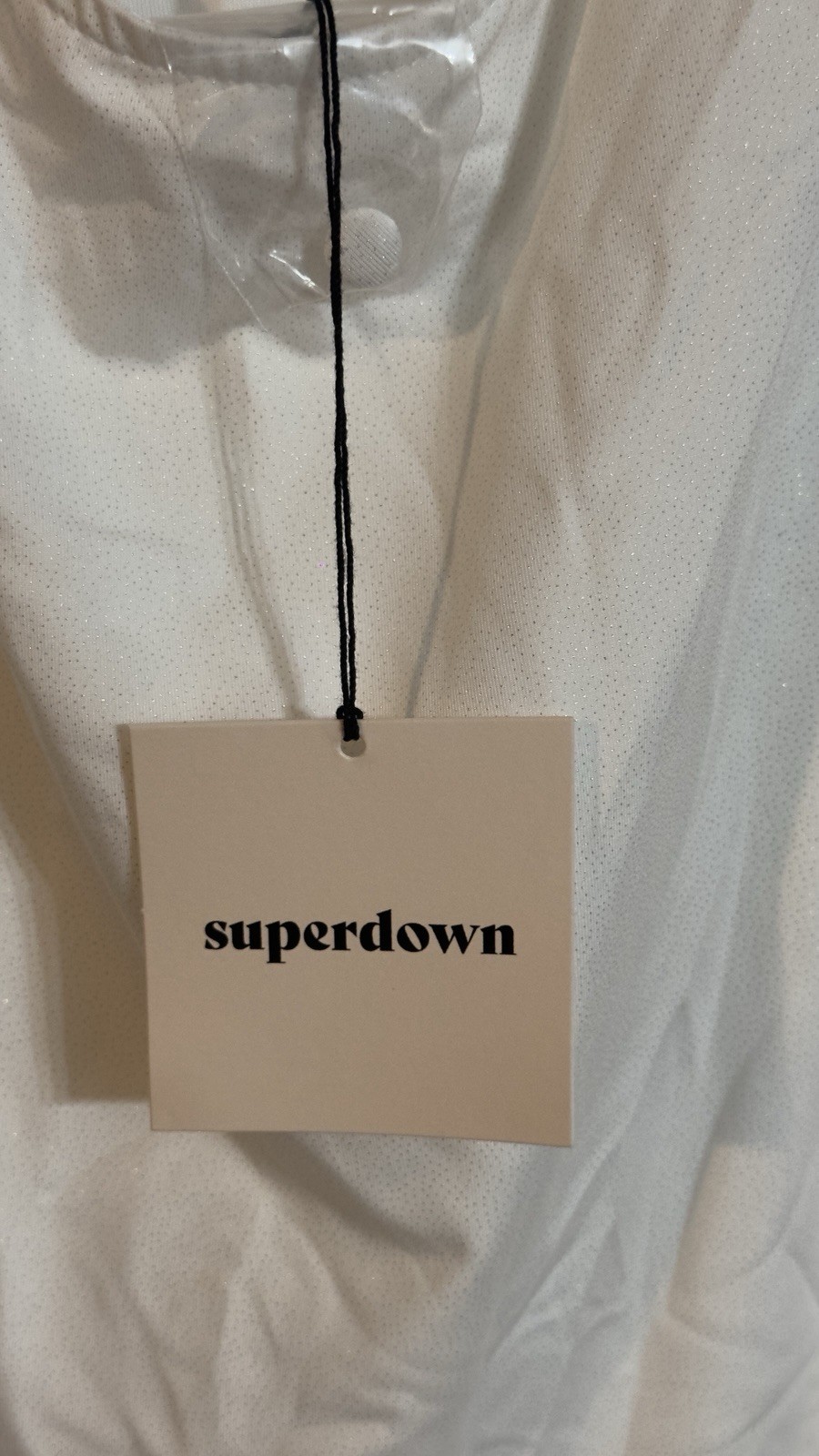 Superdown Tina Mini Dress In Ivory Metallic - NWT Size XS