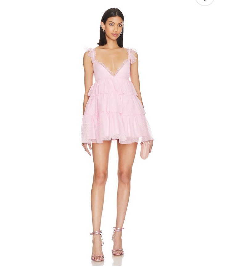 NWT More To Come Arabella Ruffle Dress Size M