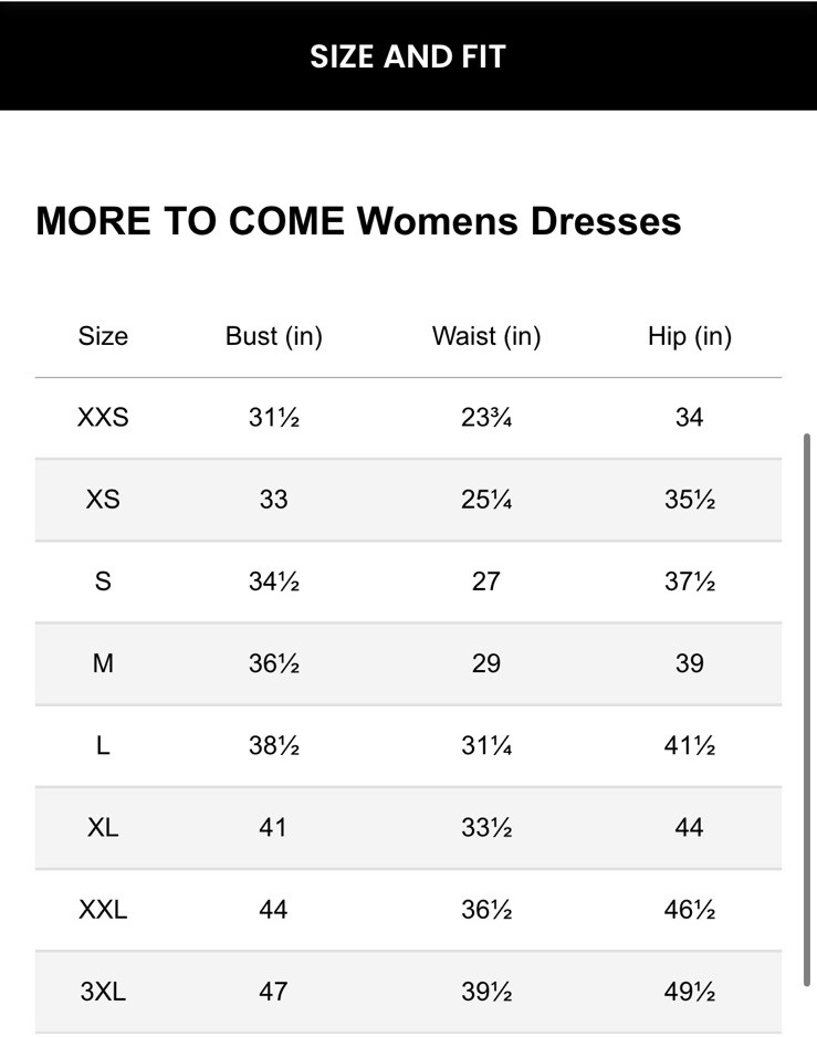 NWT More To Come Arabella Ruffle Dress Size M