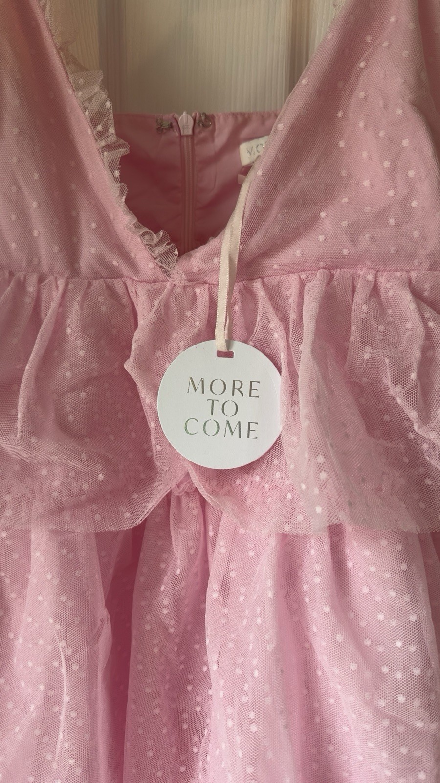 NWT More To Come Arabella Ruffle Dress Size M