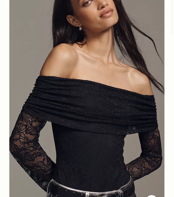 Afrm Maxine Lace Bodysuit Size L