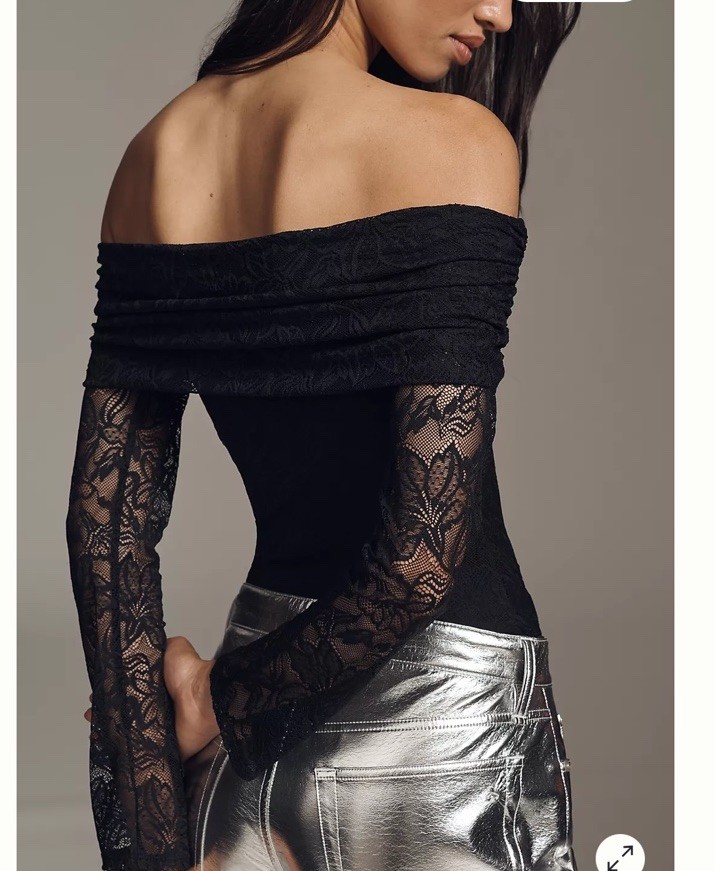 Afrm Maxine Lace Bodysuit Size L