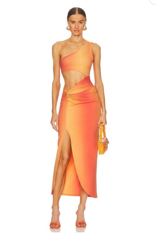 NWT OW Collection Isabel Dress In Gradiant Print $160 Size S