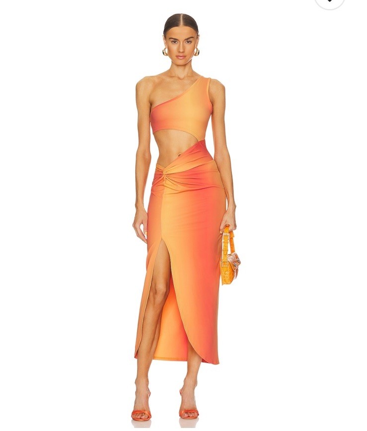 NWT OW Collection Isabel Dress In Gradiant Print $160 Size S