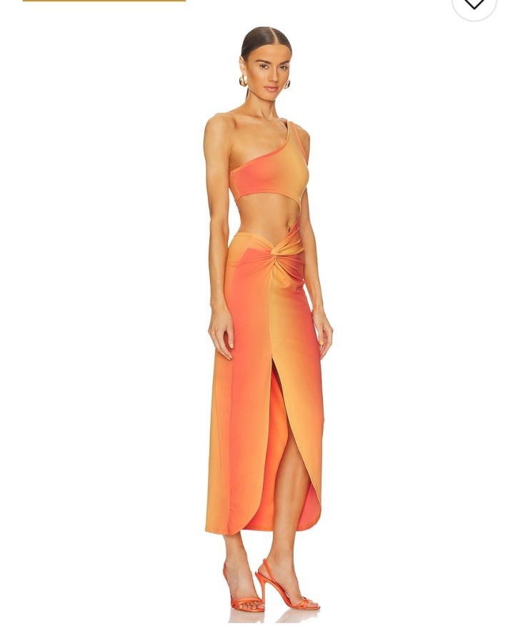 NWT OW Collection Isabel Dress In Gradiant Print $160 Size S