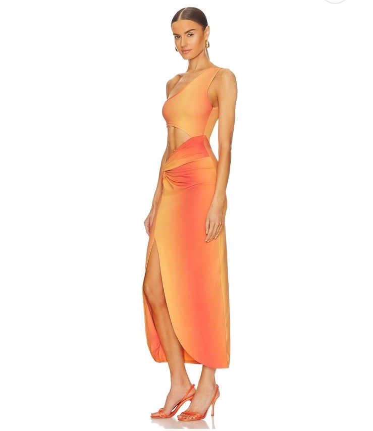 NWT OW Collection Isabel Dress In Gradiant Print $160 Size S