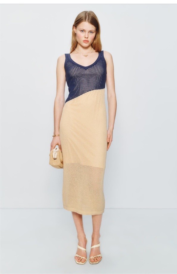 Toccin X RtR Crochet Midi Dress $325 Size S