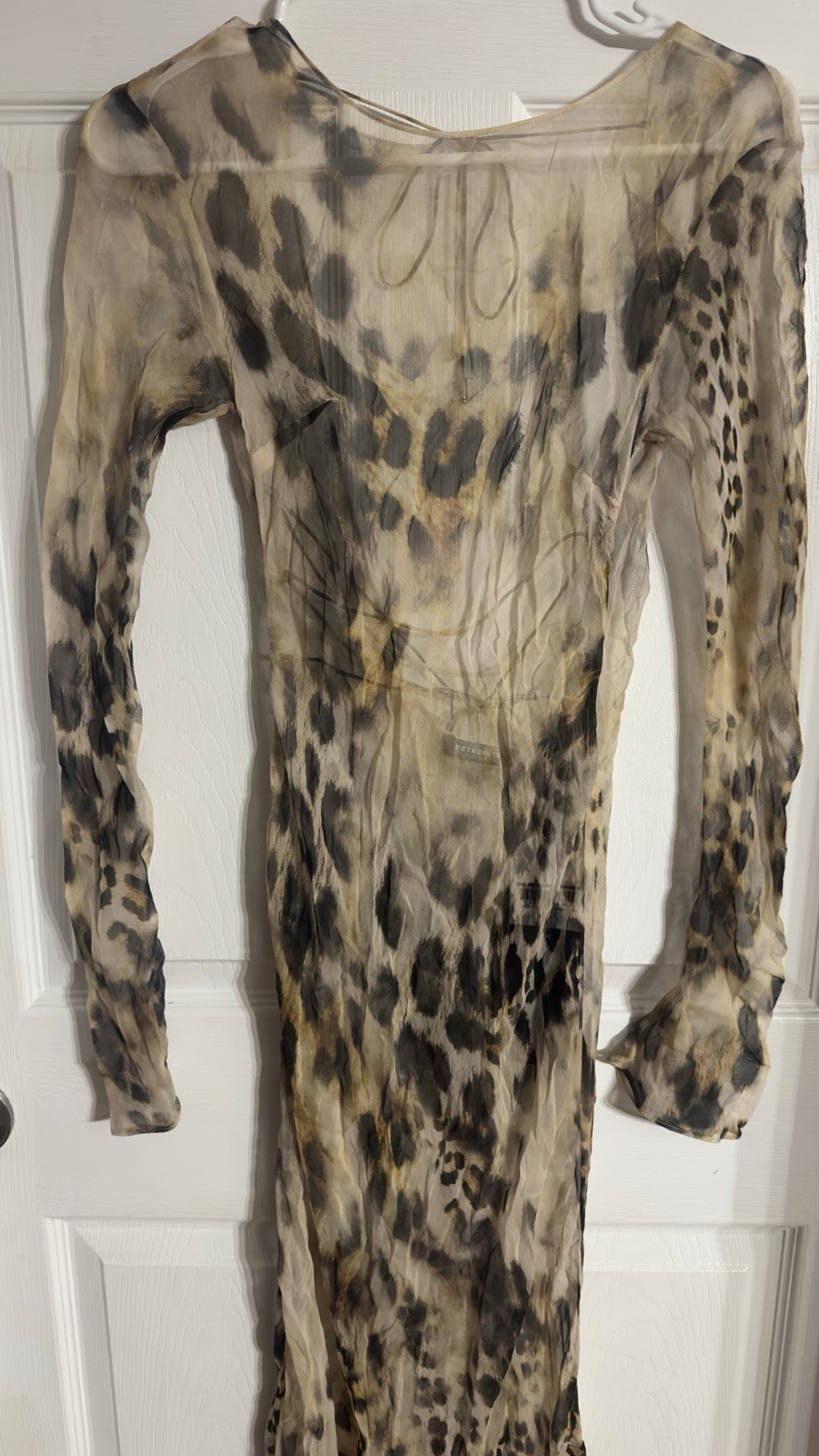 NWT Retrofete Vienna Dress In Vintage Cheetah $598 Size XS