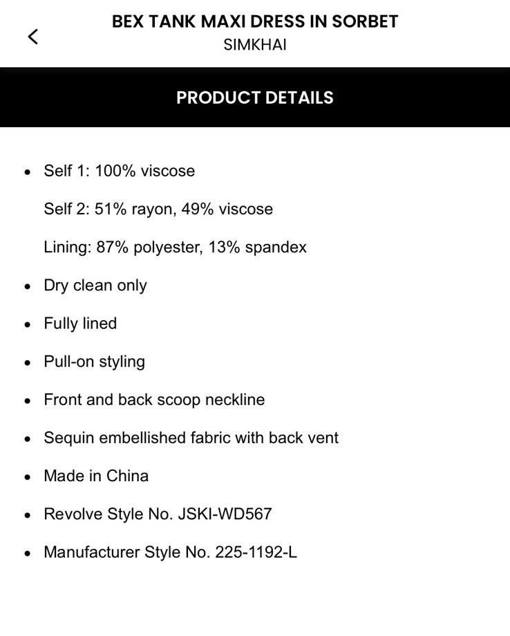 NWT Simkhai Bex Tank Maxi Dress $695 Size 2