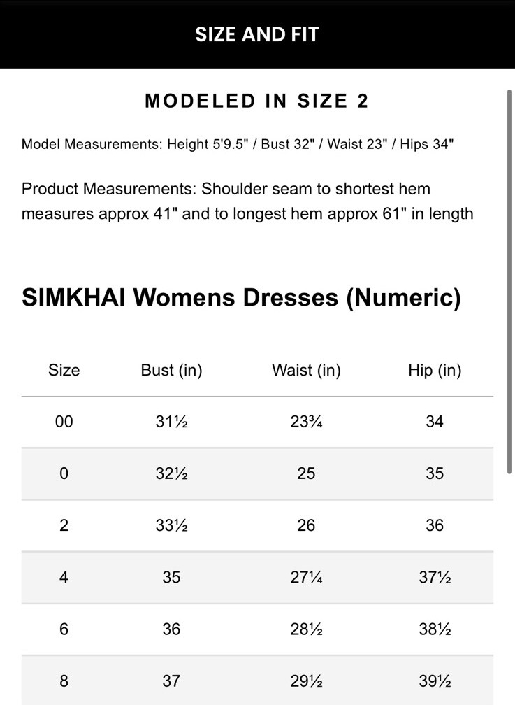 NWT Simkhai Bex Tank Maxi Dress $695 Size 2