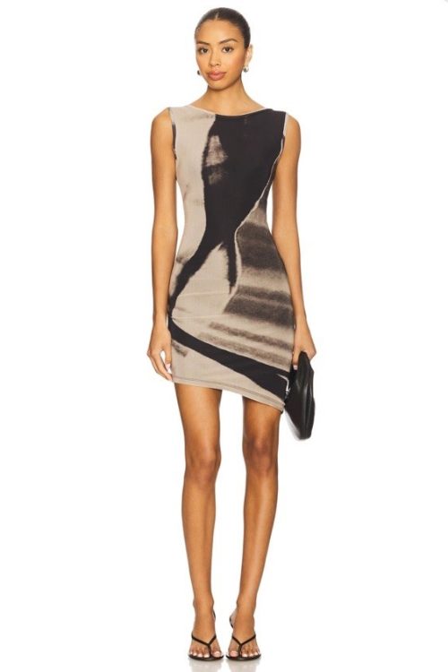 NWT Feners Caracola Dress In Black $149 Size S