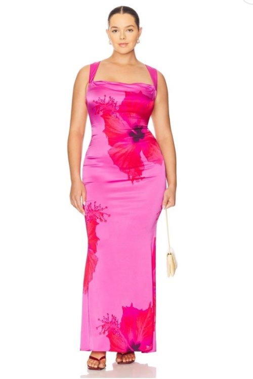 NWT Good American Satin Lace Up Dress $229 Size XL