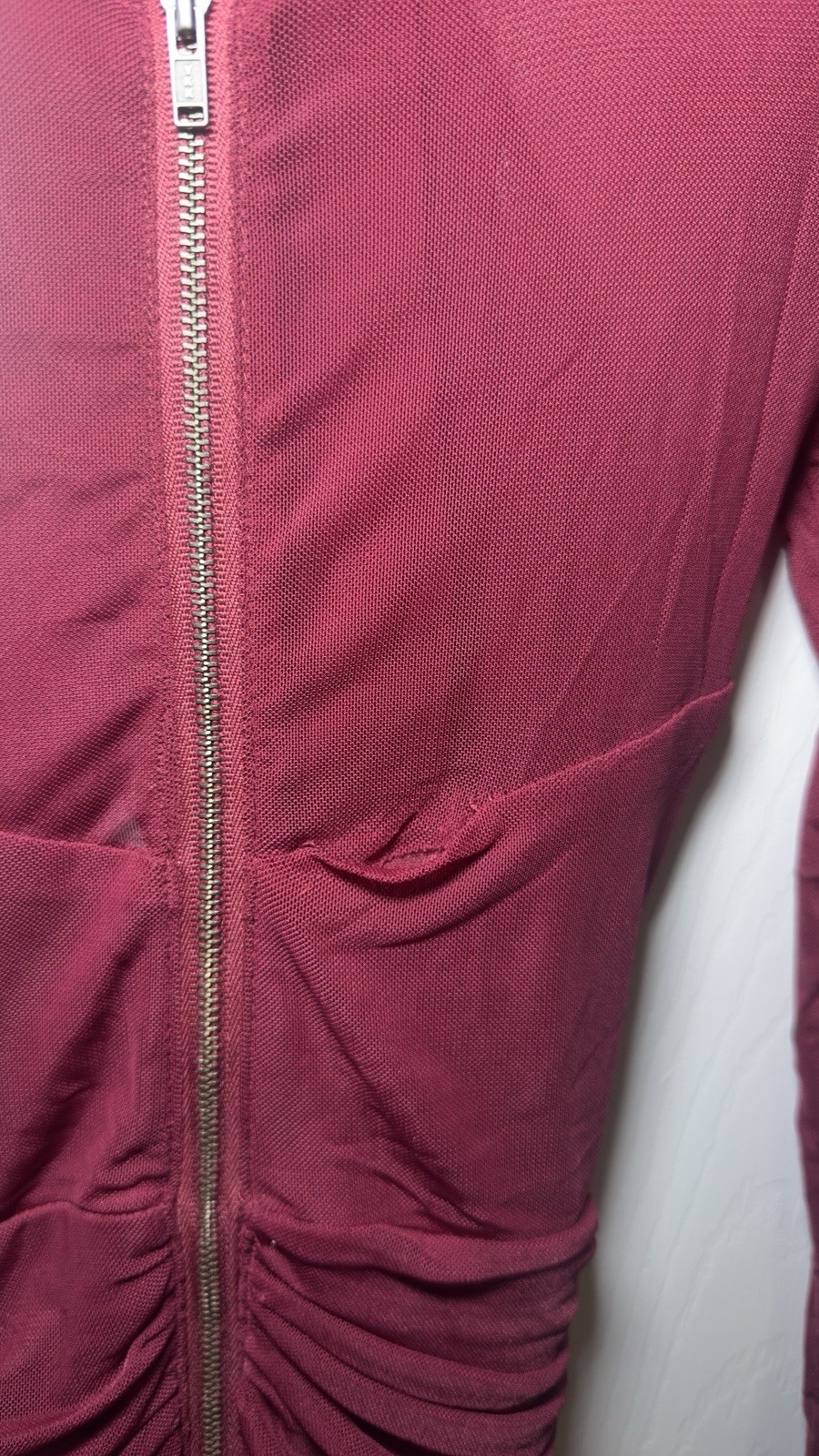 NWT Bardot Aliyah Dress In Burgundy Size S