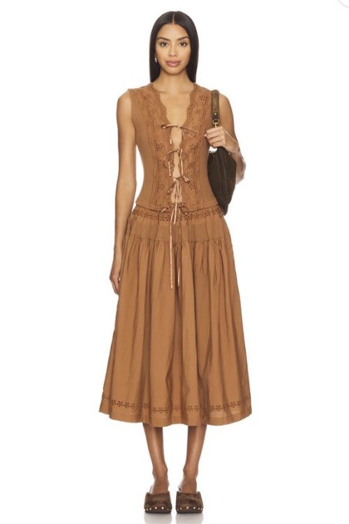 Free People Gisebelle In Macadamia Size XL (bottom Only)