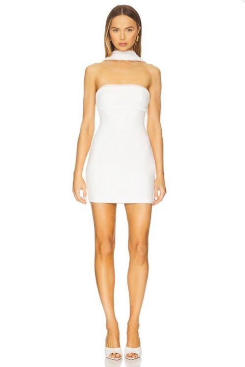 Superdown Felina Mini Dress In White Size S