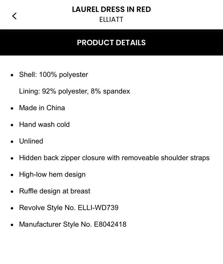 NWT Elliatt Laurel Dress In Red $244 Size S