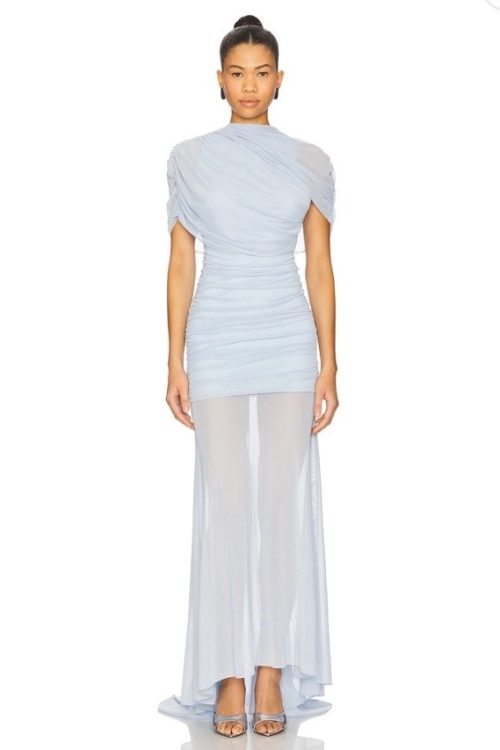 Amanda Uprichard X Revolve Evianna Mesh Gown $295 Size S