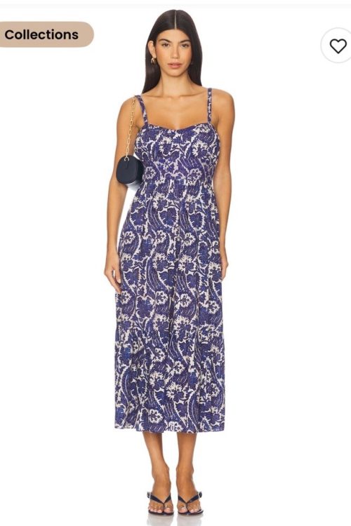 Ulla Johnson Nadine Cami Midi Dress $450 Size 4