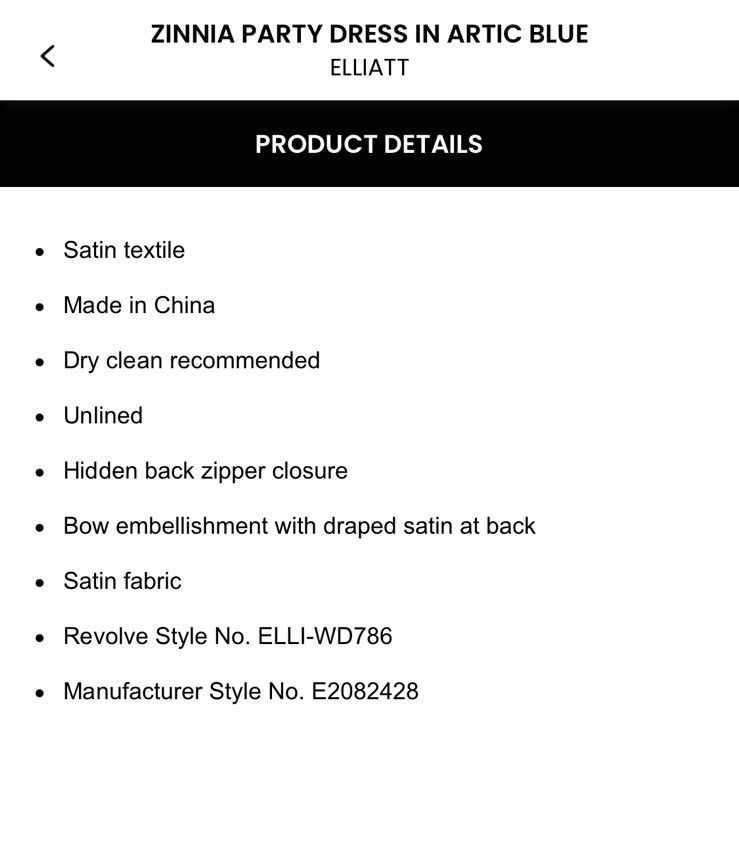 NWT Elliatt Zinnia Party Dress Size M