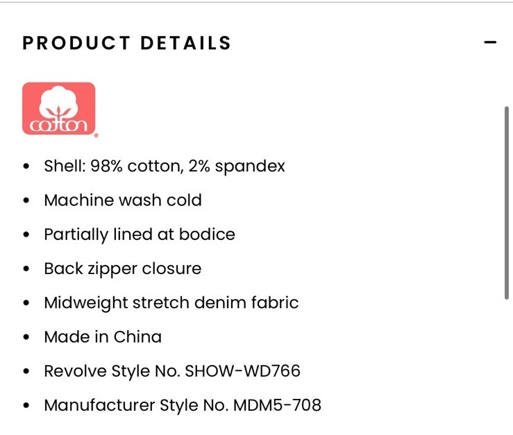 NWT Show Me Your Mumu Corset Mini Denim Dress Size M