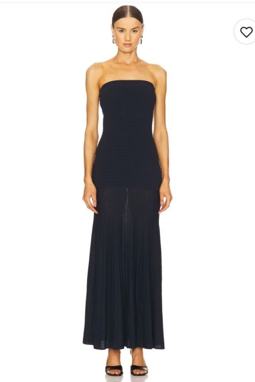 NWT Line And Dot Arlo Tube Dress In Navy Size XS