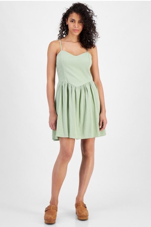 NWT Tinseltown Junior V Waist Mini Dress Size L