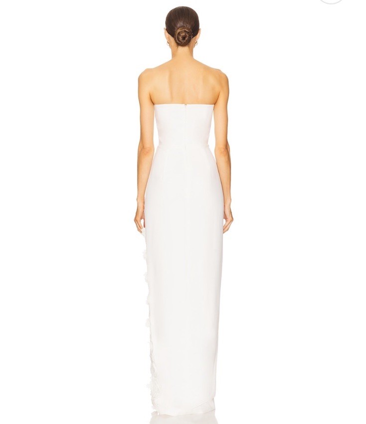 NWOT Sau Lee Florence Dress In White $595 Size 2