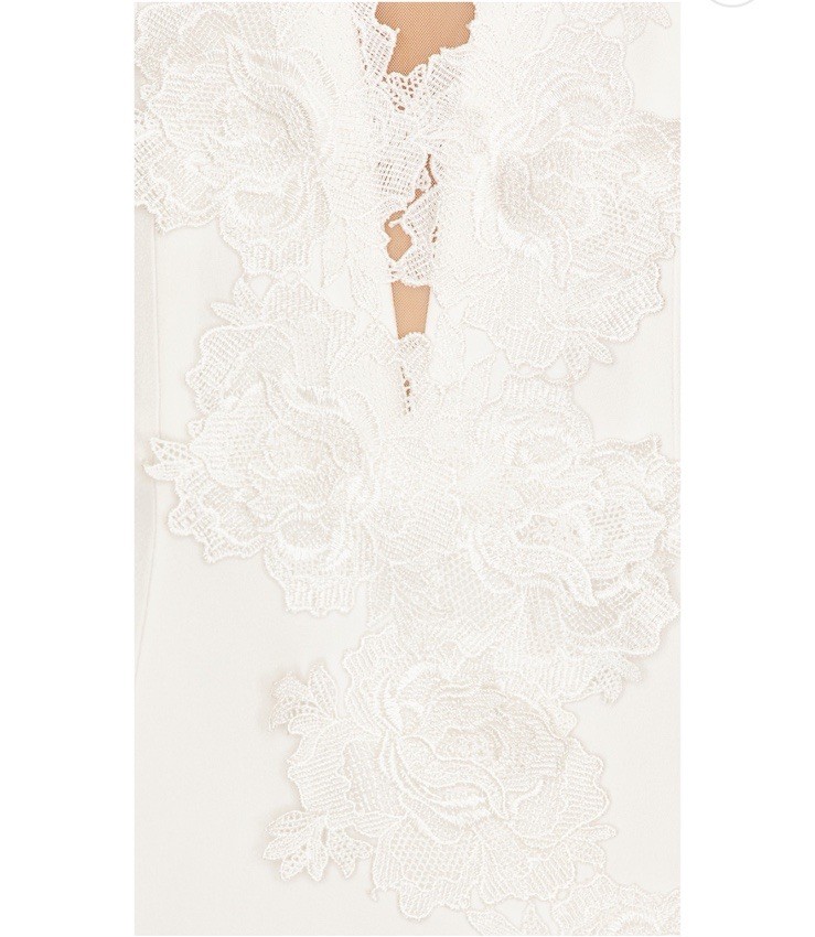 NWOT Sau Lee Florence Dress In White $595 Size 2