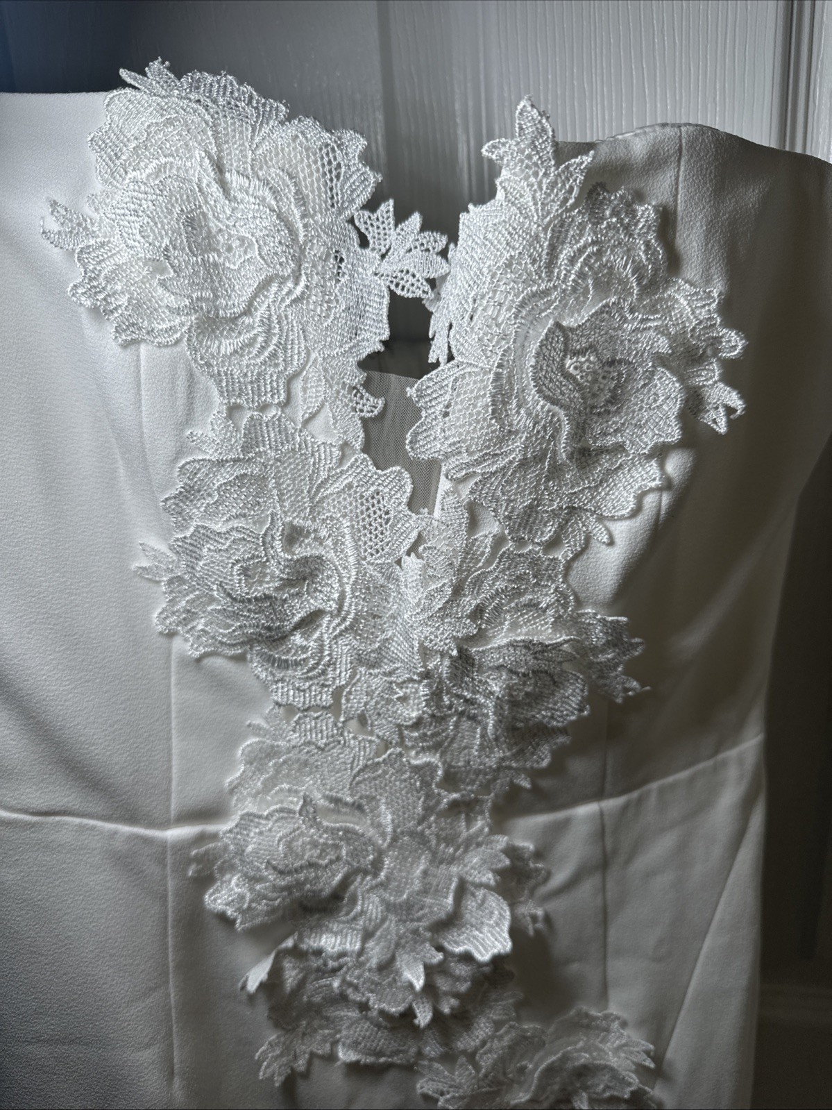 NWOT Sau Lee Florence Dress In White $595 Size 2