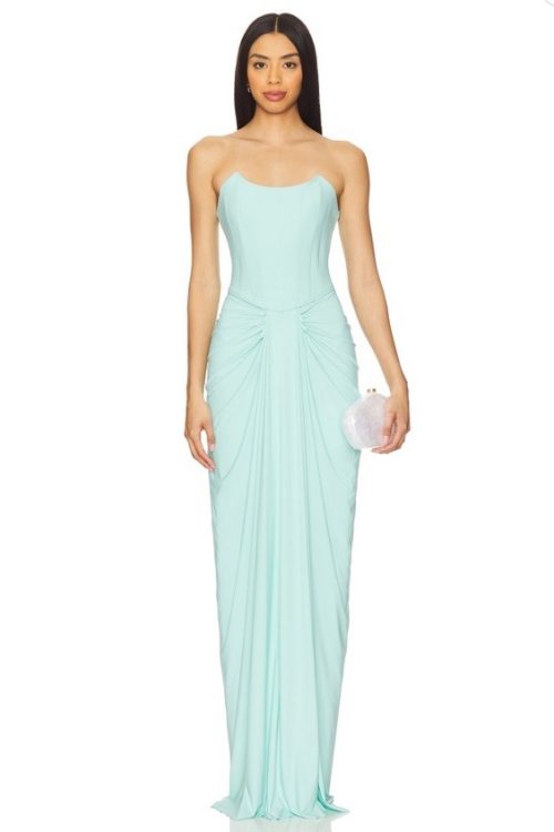 Deme By Gabriella X Revolve Pearl Gown $350 Size XS