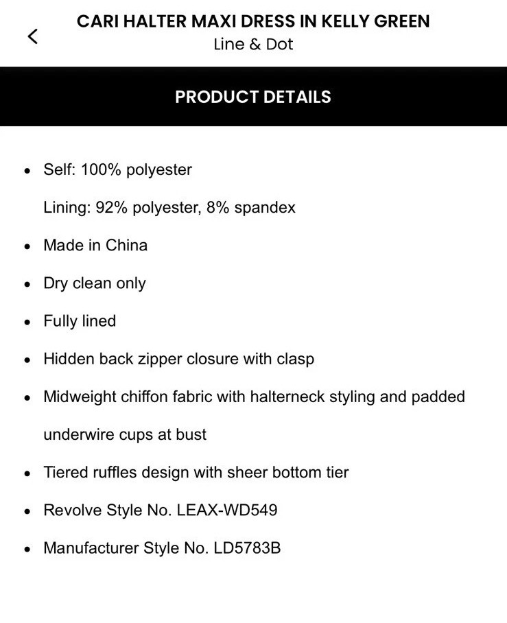 NWT Line And Dot Cari Halter Maxi Dress Size L