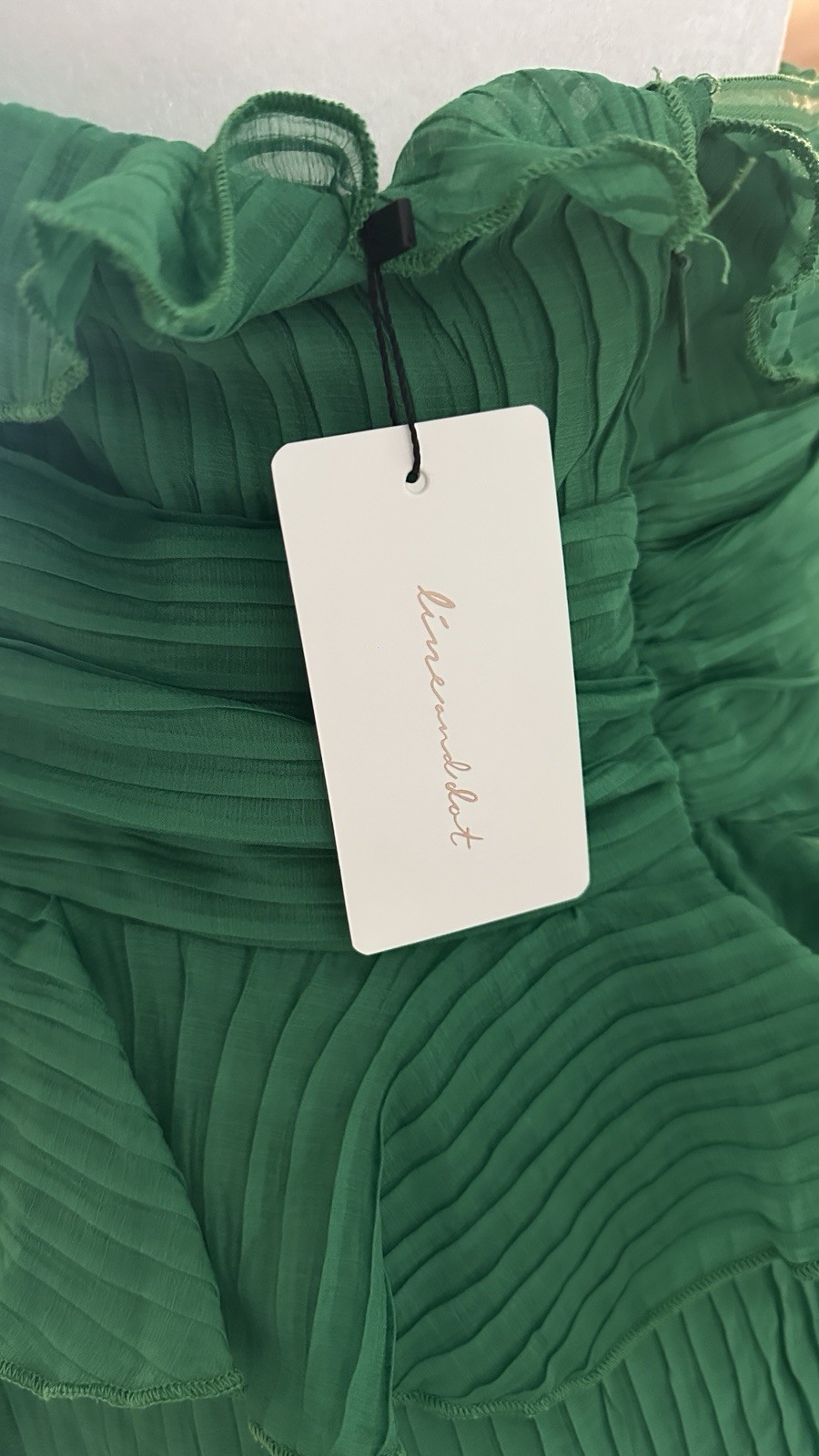 NWT Line And Dot Cari Halter Maxi Dress Size L