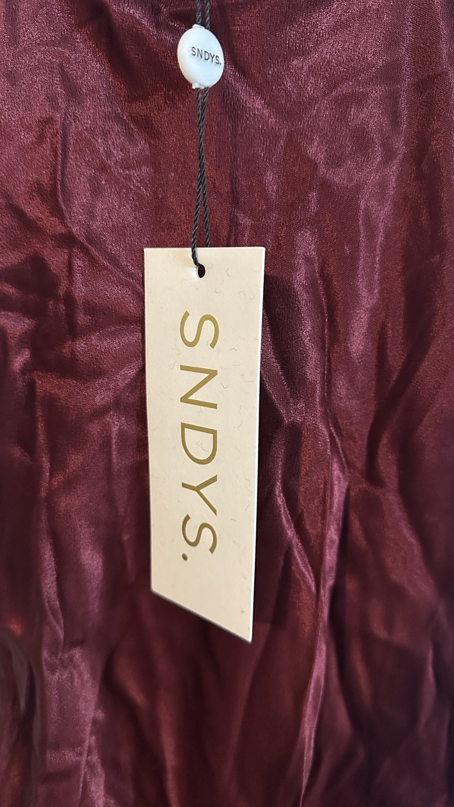 NWT SNDYS X REVOLVE Skin Satin Dress Size XS