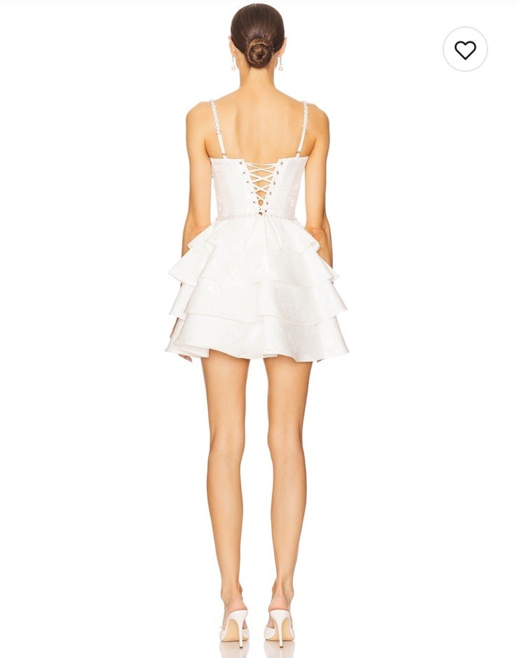 NWT V. Chapman Luciana Corset In Mini Dress $545 Size 4